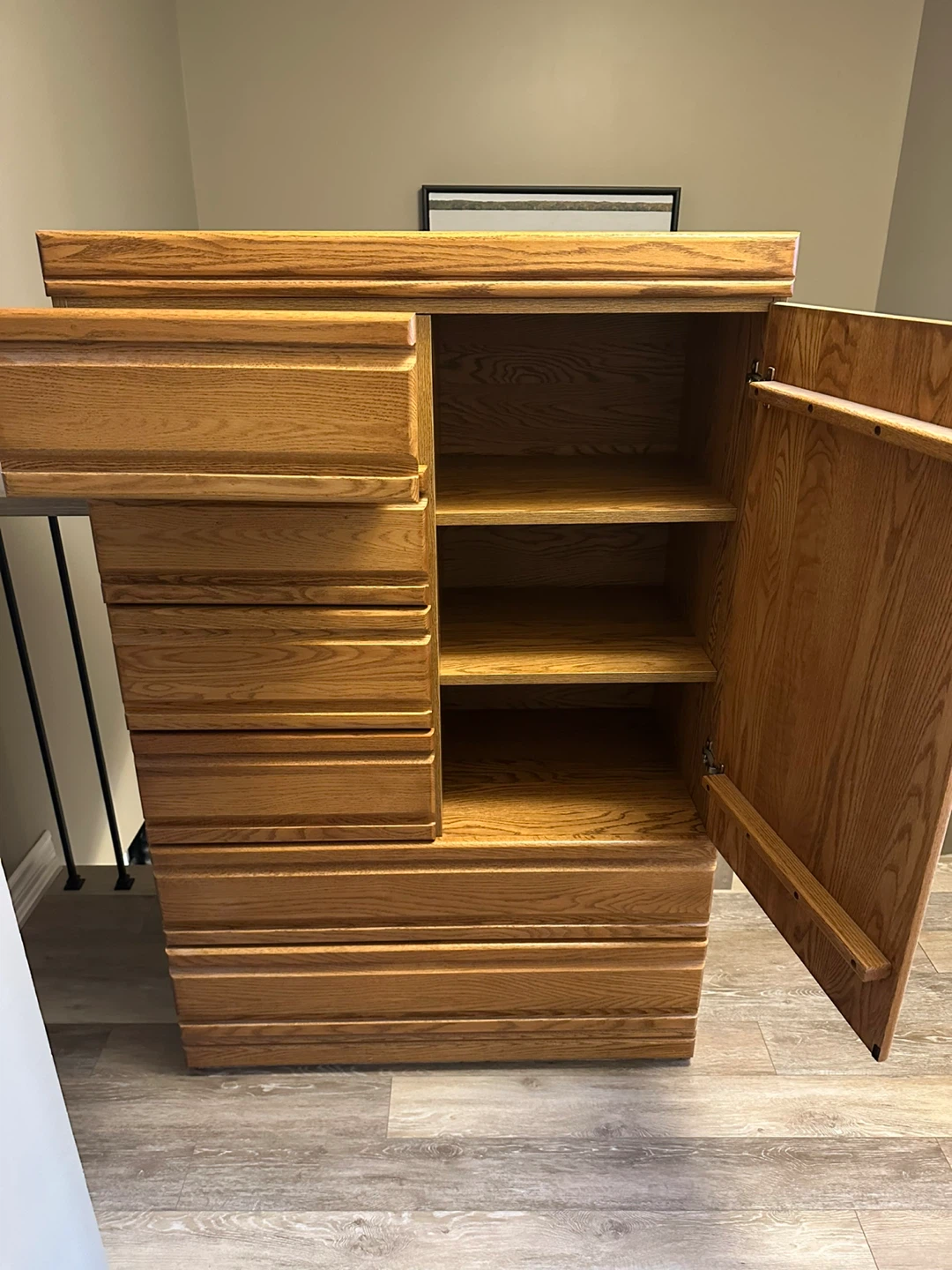 Wooden Dresser with Cabinet