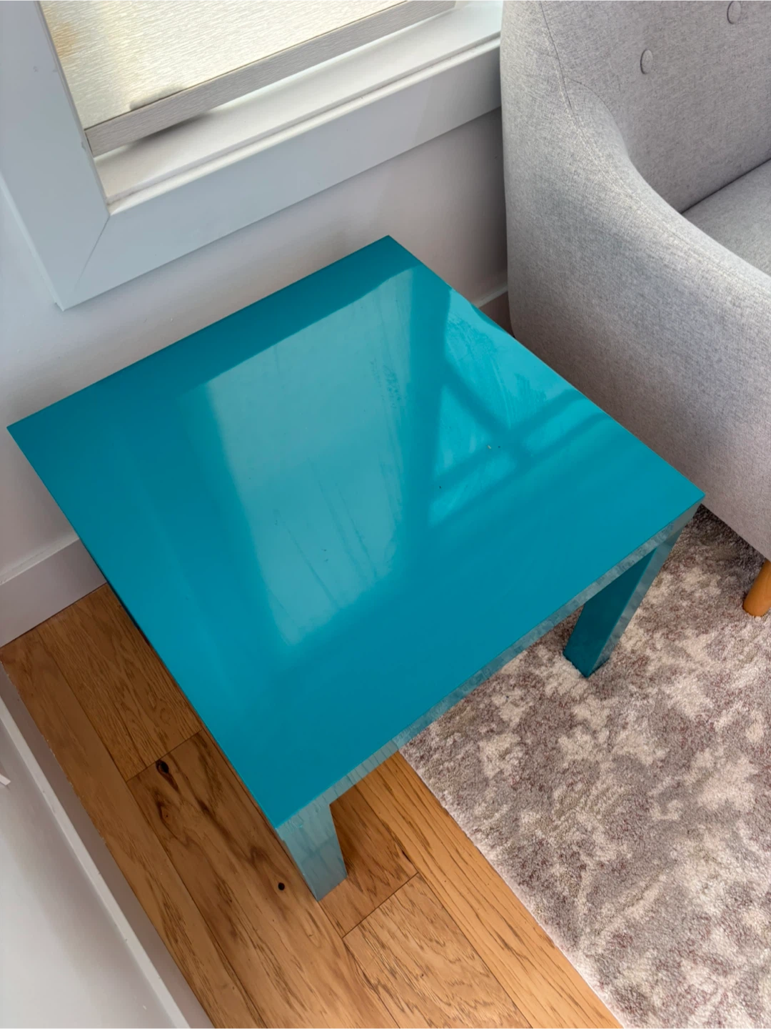 Turquoise Square Side Table - photo 2