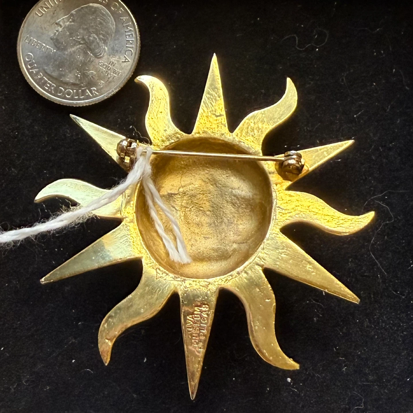 Golden Sun Face Brooch - Museum Replicas - photo 4
