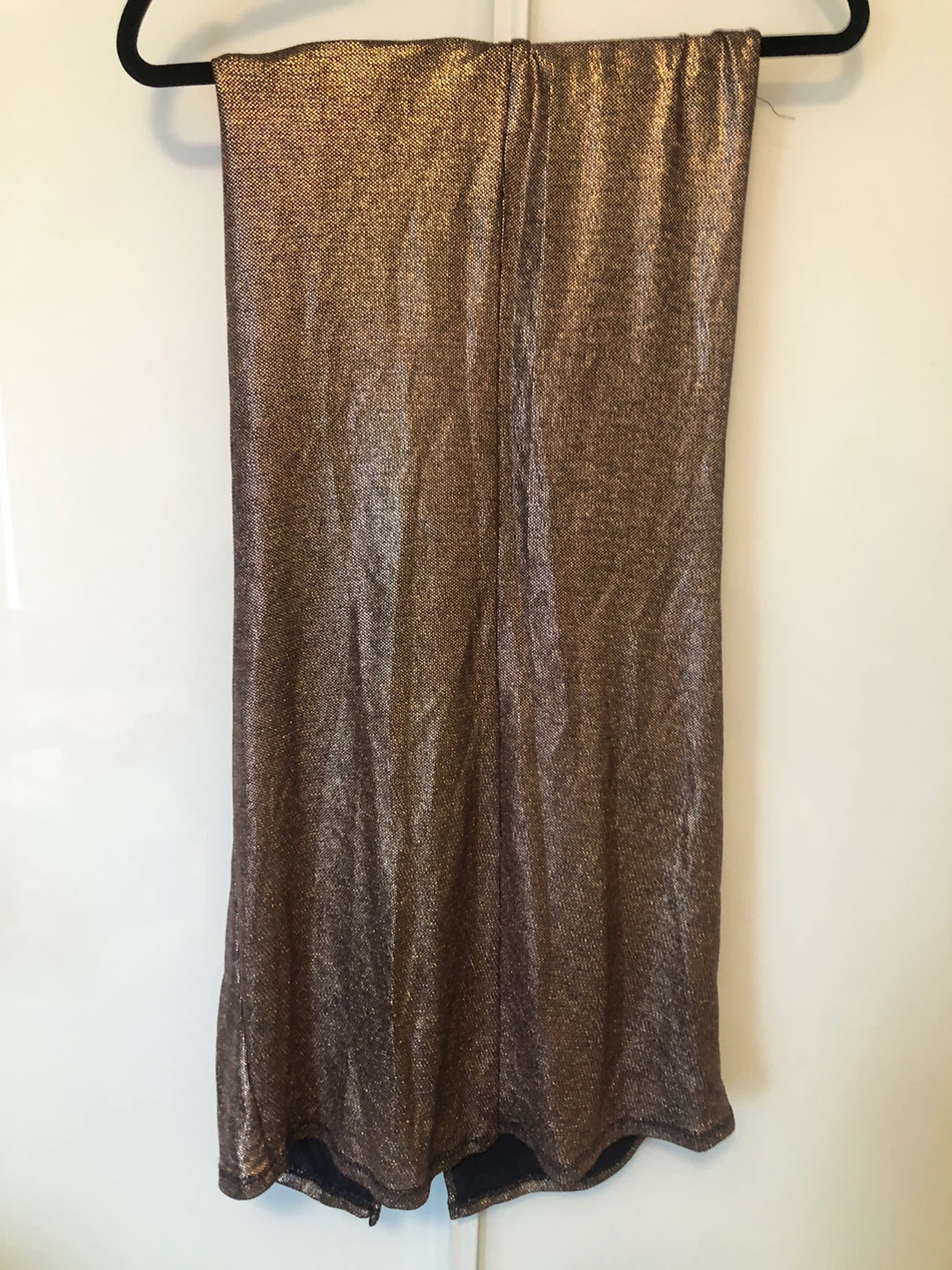 ZARA Ruched Metallic Skirt - photo 3