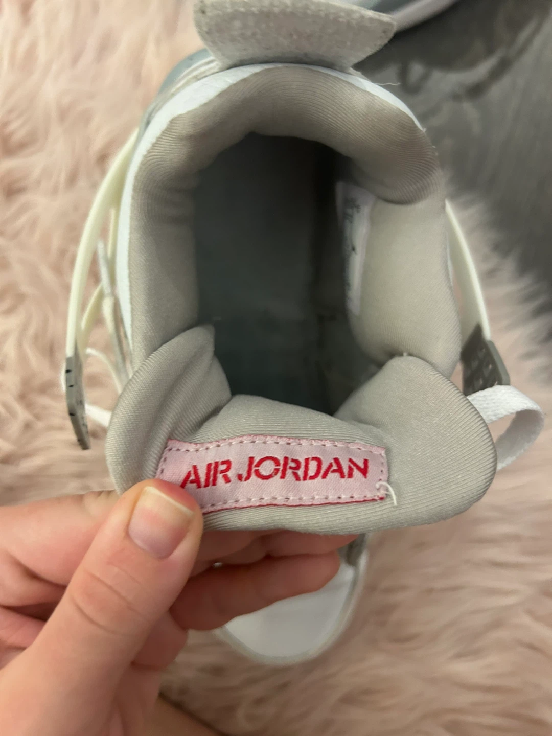 Air Jordan 4 Retro White Cement Womens Shoes - photo 4