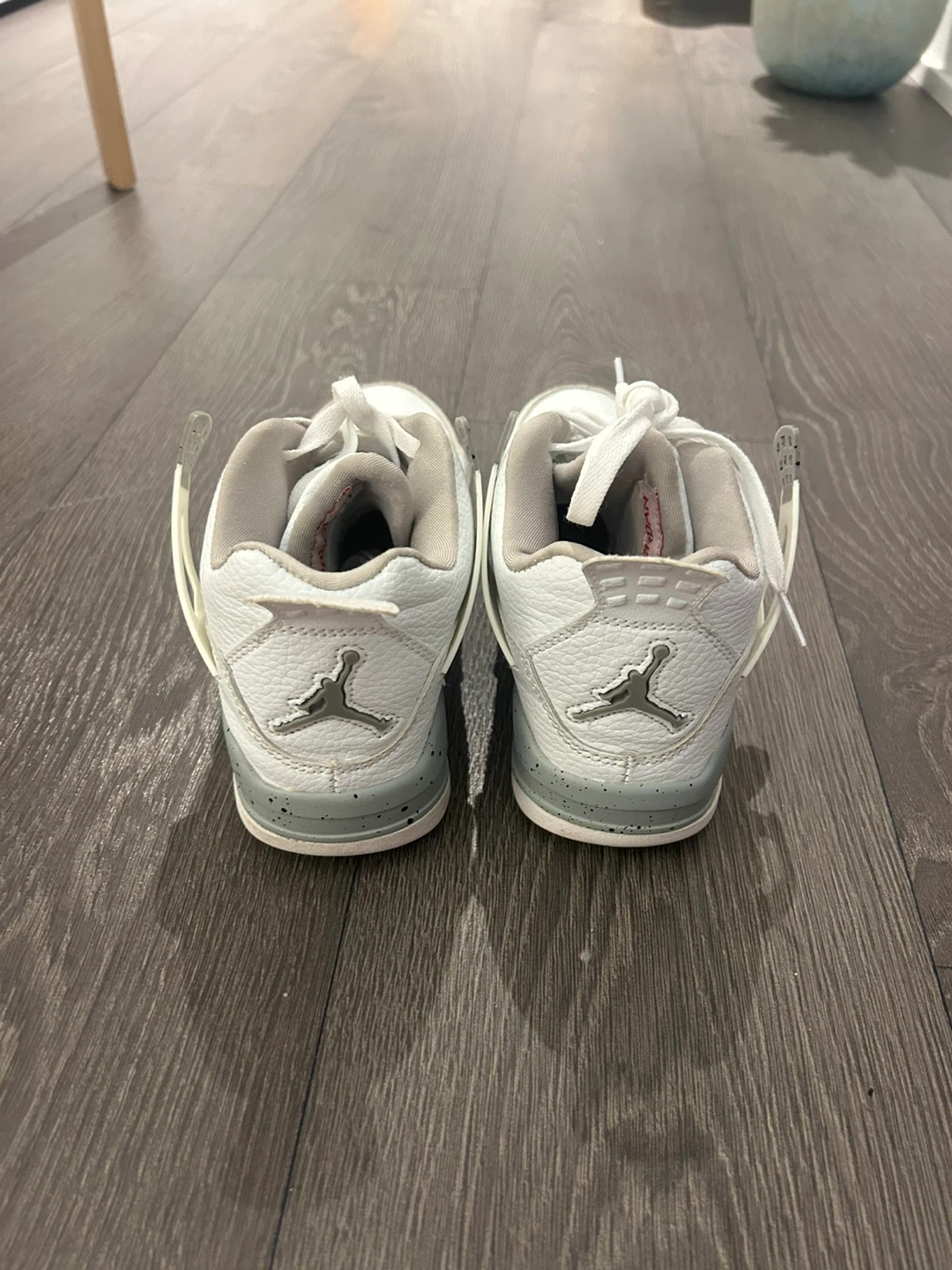 Air Jordan 4 Retro White Cement Womens Shoes - photo 3