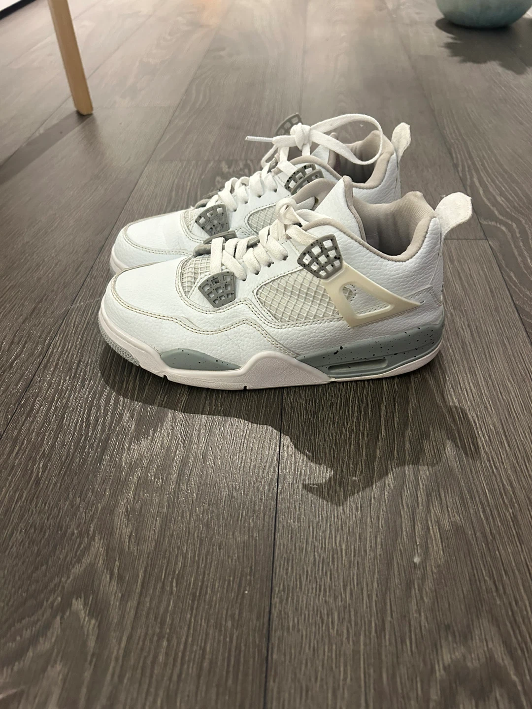 Air Jordan 4 Retro White Cement Womens Shoes - photo 2
