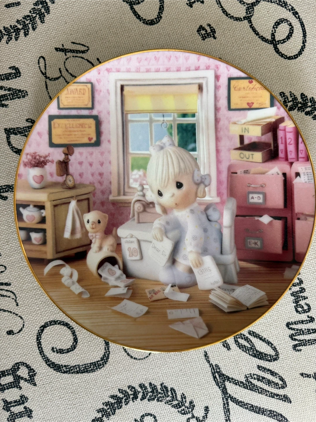 Precious Moments Plate  – Praise the Lord Anyhow” 1994