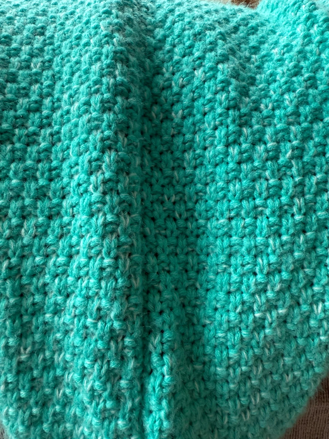 Teal Mermaid Tail Knit Blanket - photo 2
