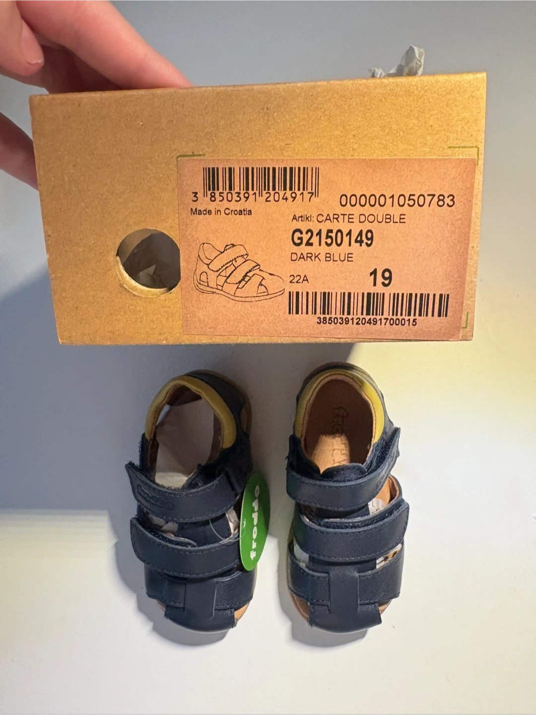 Froddo Dark Blue Leather Sandals - Size 19 - photo 5