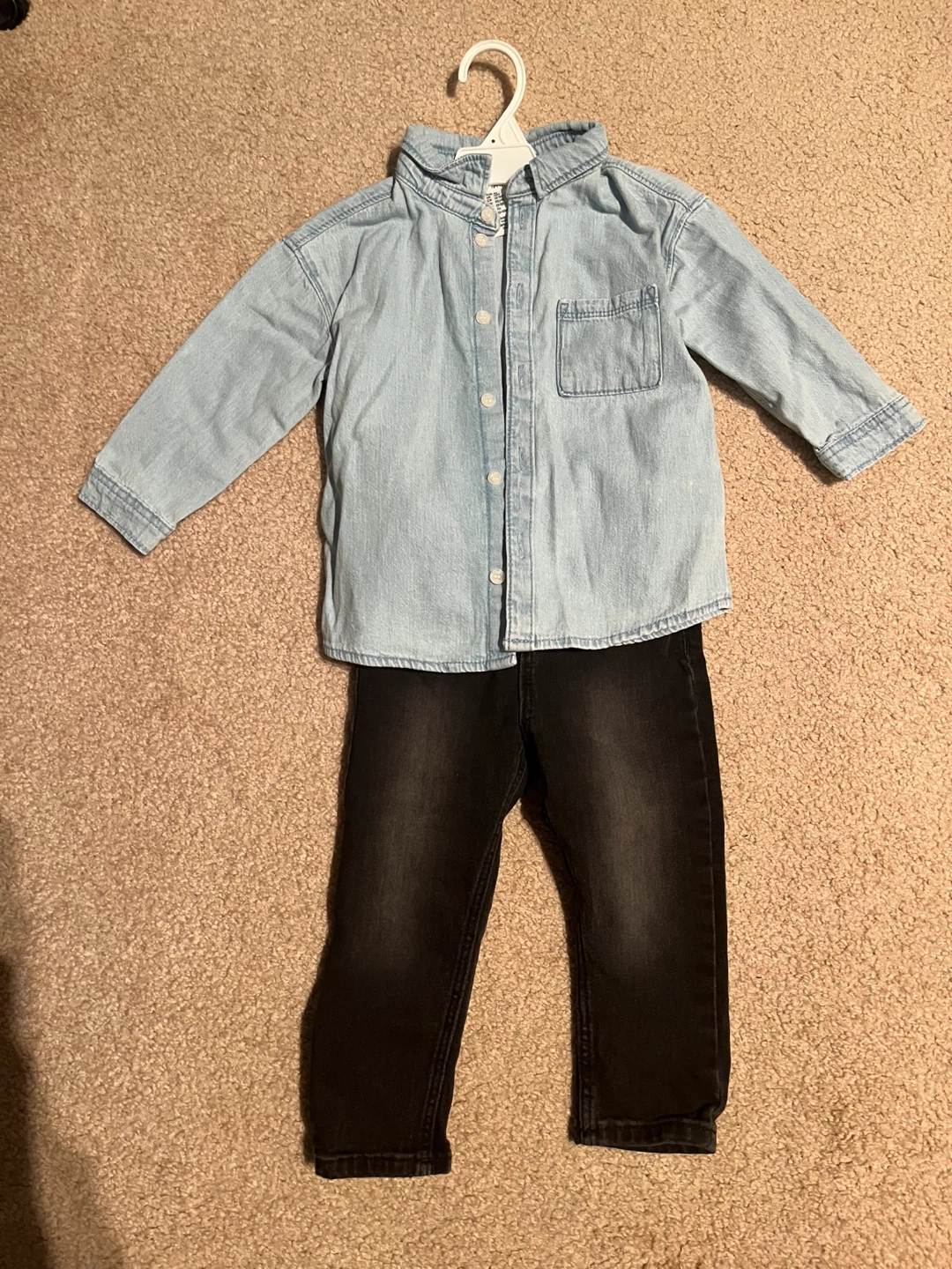 Kids Denim Shirt and Jeans Set