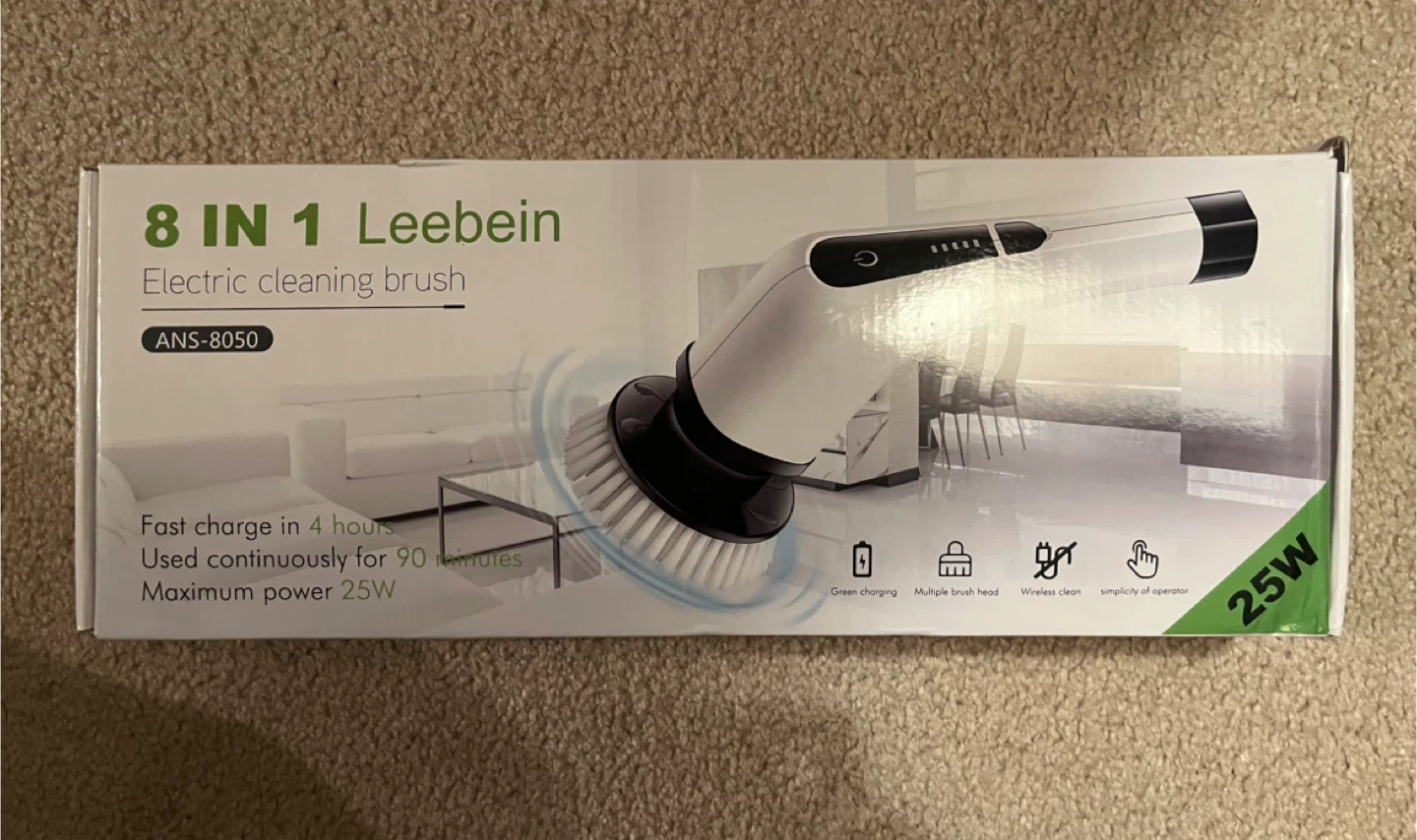 Leebein 8-in-1 Electric Cleaning Brush ANS-8050
