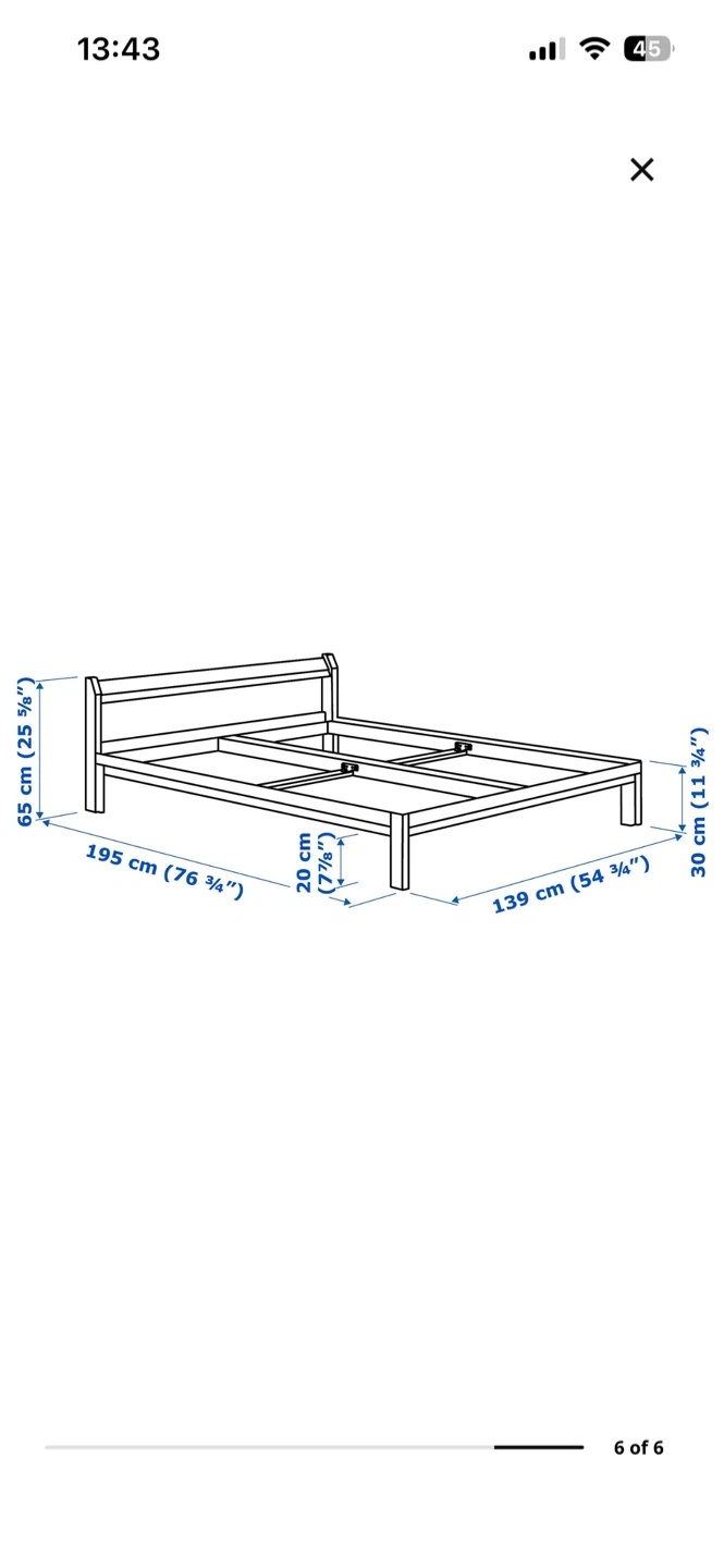 IKEA NEIDEN Bed Frame + LURÖY Slats (Full) - photo 3