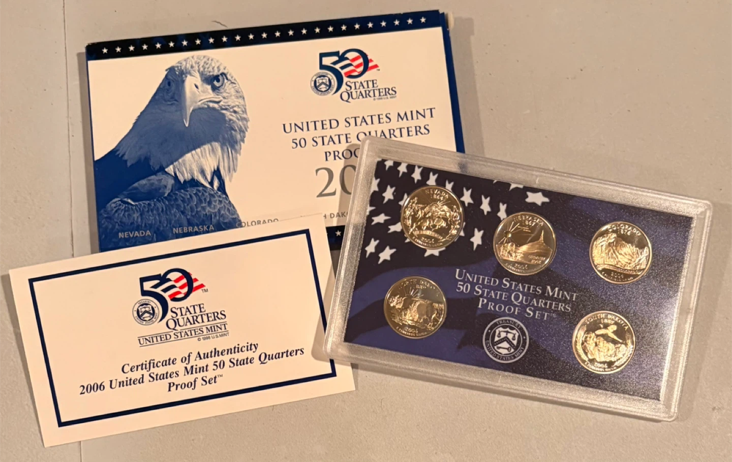 2006 United States Mint 50 State Quarters Proof Set - photo 3