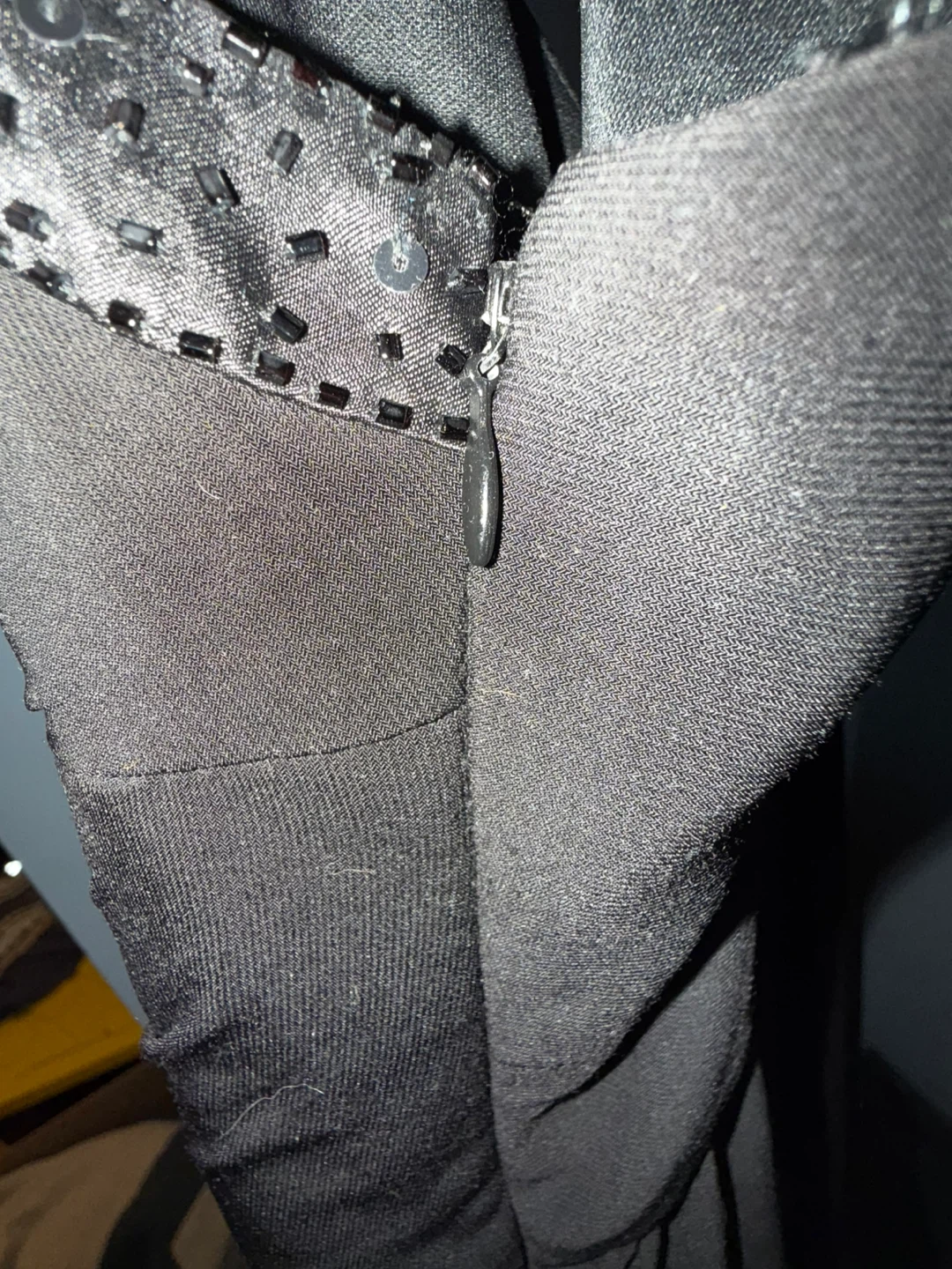 Jessica Howard Black Beaded Strap Dress Size 12 - photo 5