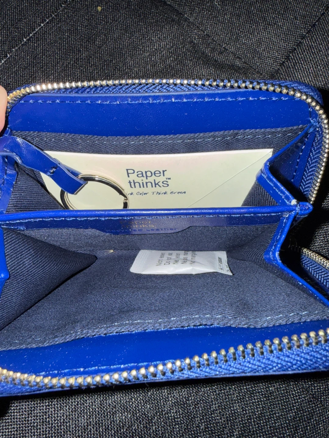 *New* Blue leather Coin Wallet - photo 2