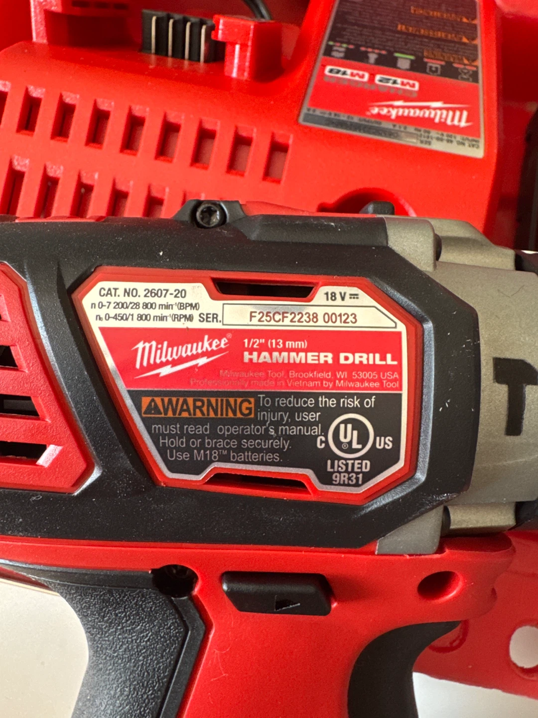 Milwaukee Hammer Drill Kit - photo 2
