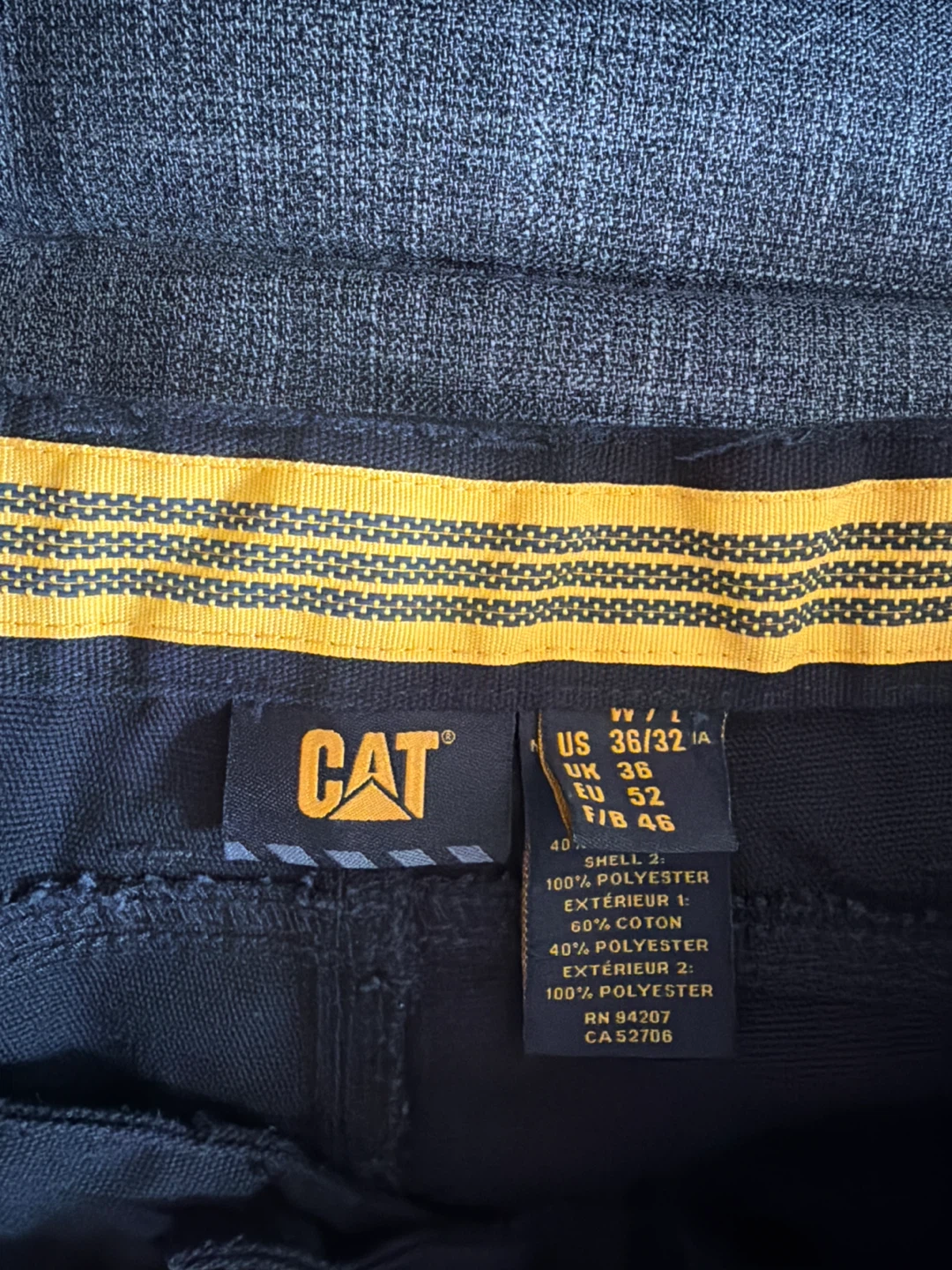 CAT Work Pants Black Size 36/32 - photo 2