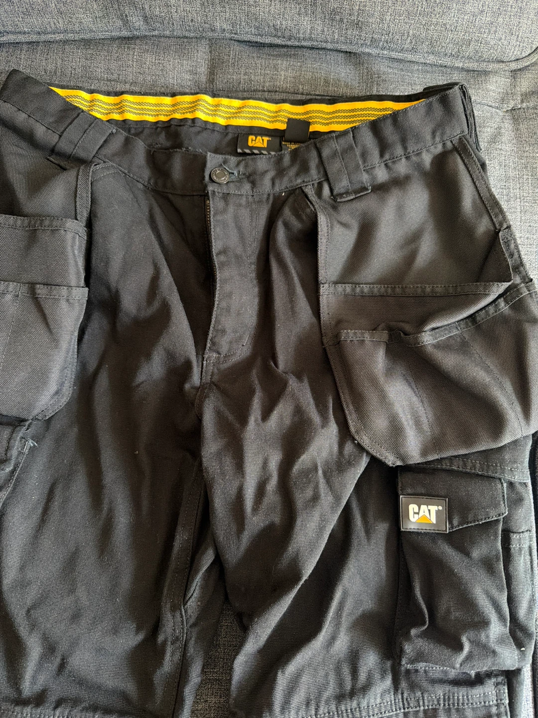 CAT Work Pants Black Size 36/32