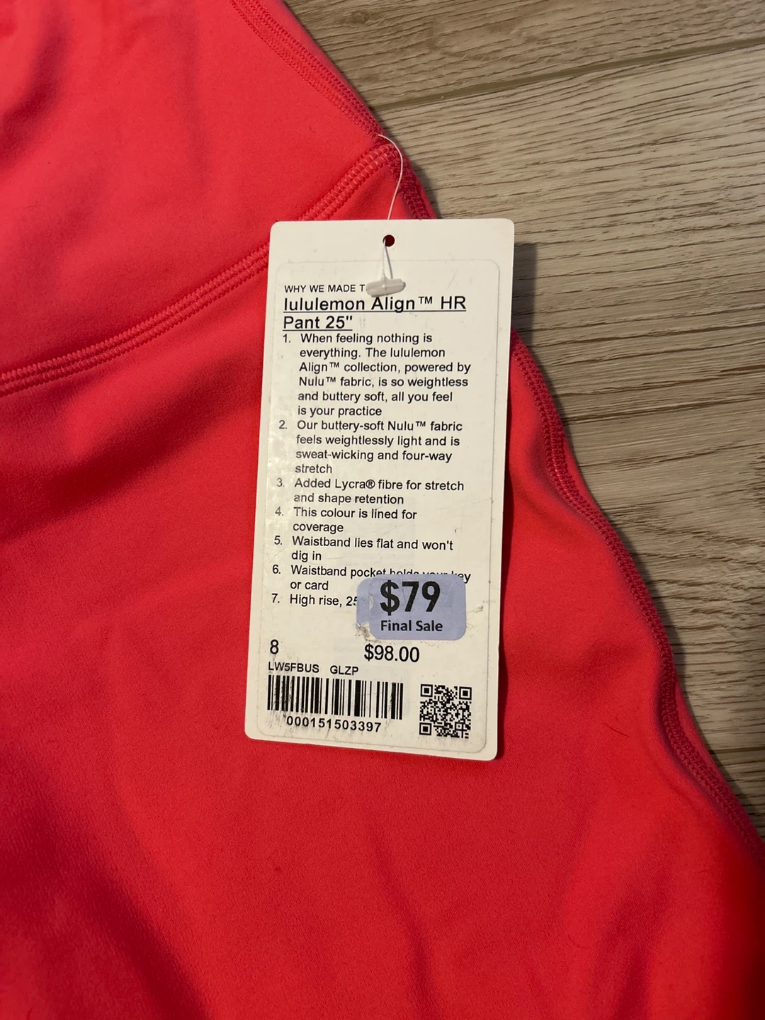 Lululemon Align HR Pant 25" Size 8 - photo 2