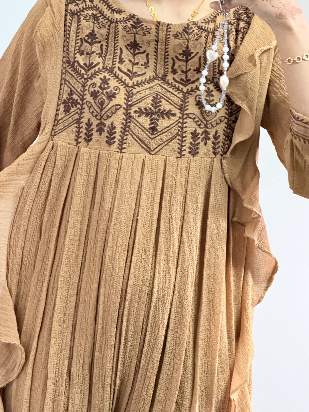 Embroidered Kaftan Dress - photo 2