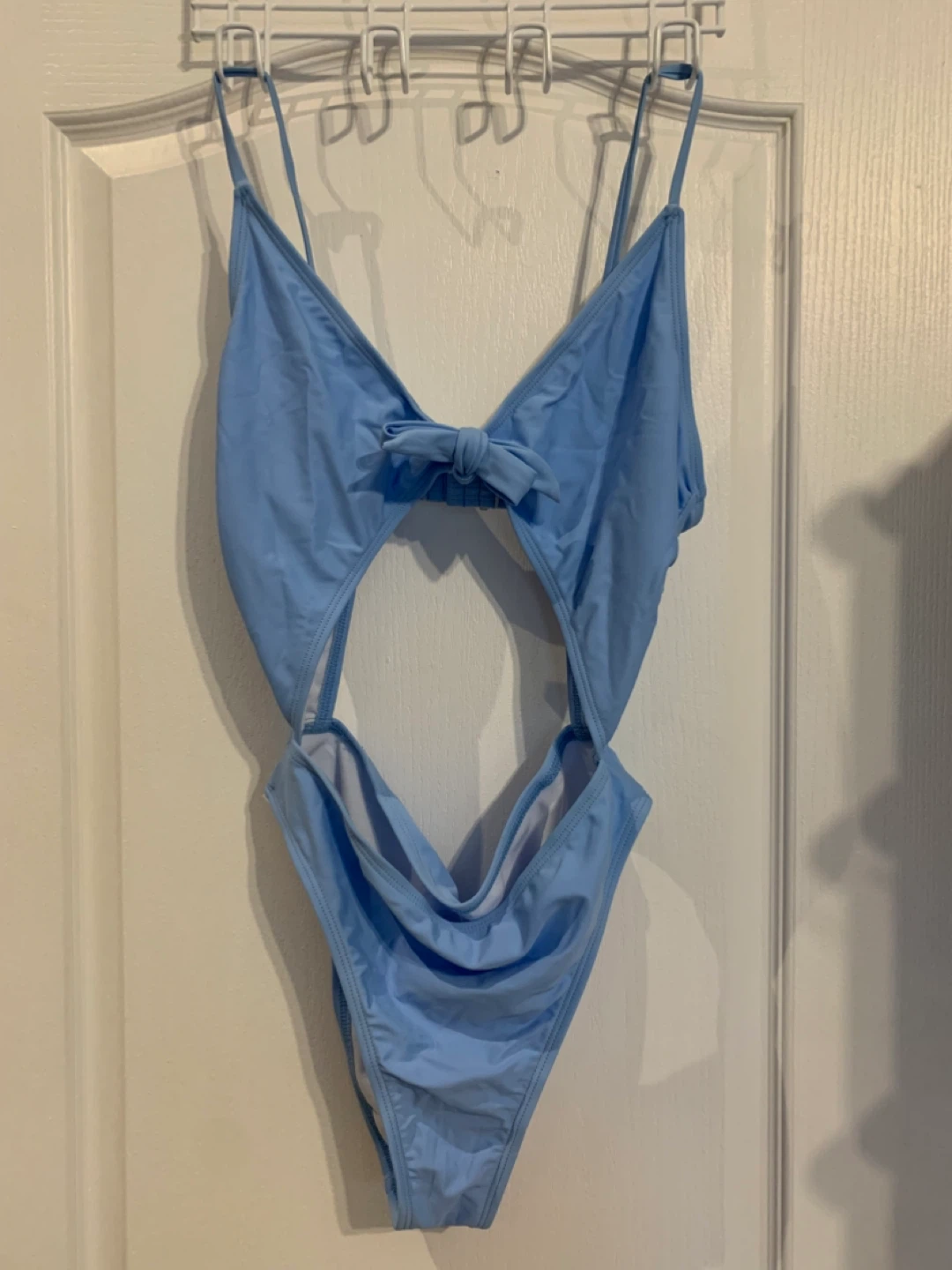 NEW Baby Blue One-Piece Swimsuit with Cut-outs -M/L