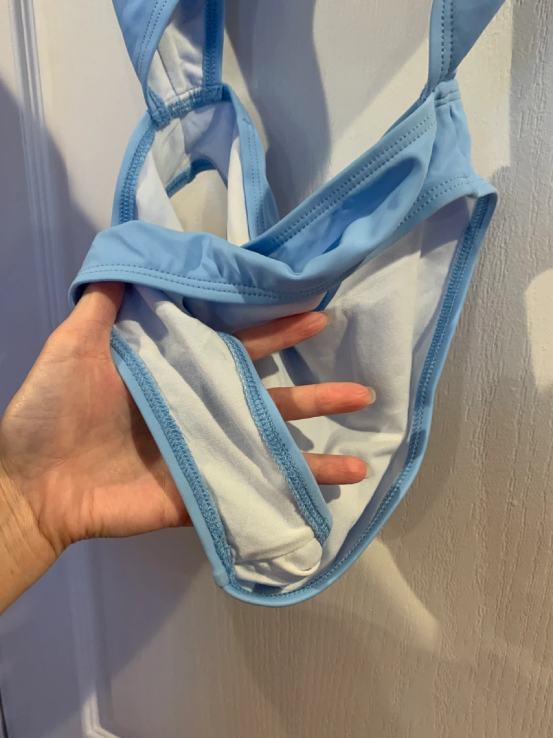 NEW Baby Blue One-Piece Swimsuit with Cut-outs -M/L - photo 3