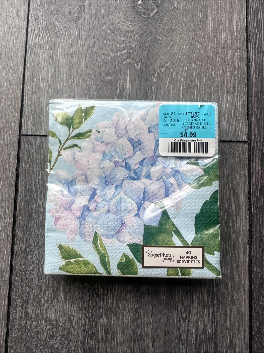 NEW 40-Pack SugarPlum Party Cocktail Napkins - photo 2