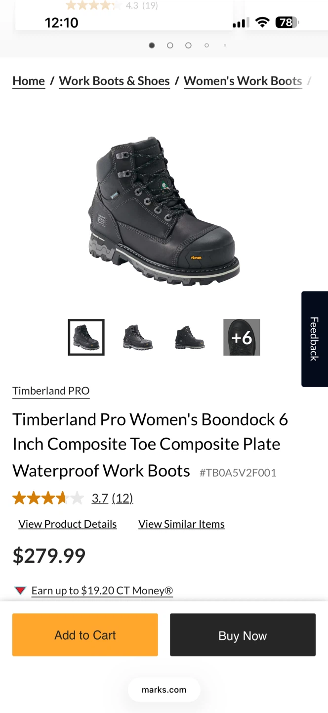Timberland Pro Women's Size 8.5W