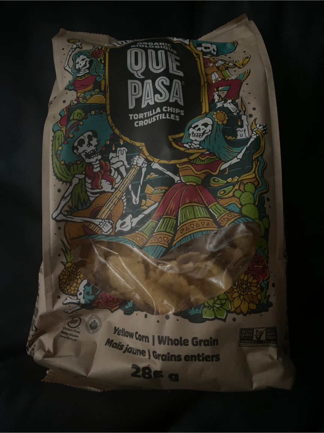 Que Pasa Organic Yellow Corn Tortilla Chips - 285g