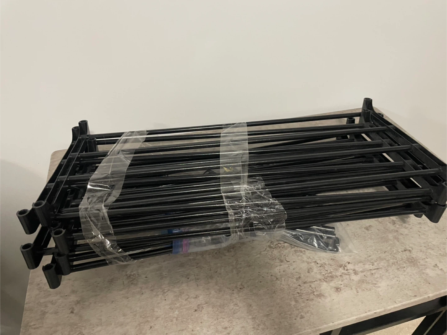 Black Metal Shoe Rack Organizer
