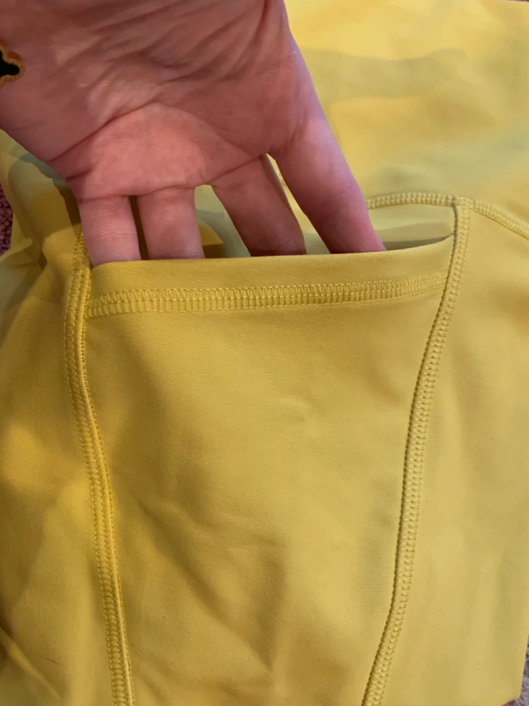 High Rise Go-Dry Petite Leggings XS Yellow - photo 2