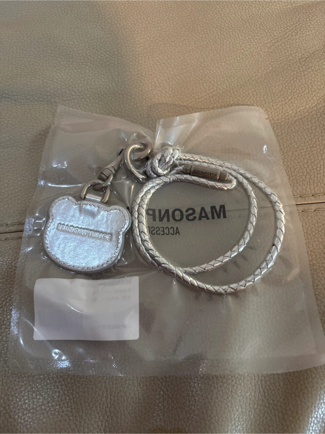 MASONPRNCE Silver Bear Charm Keychain - photo 2