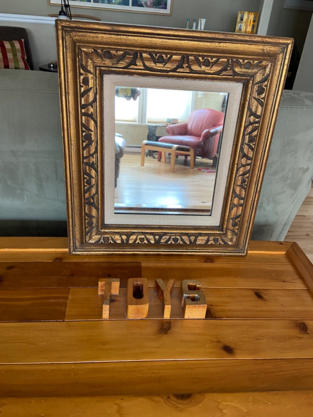 Decorative Gold Ornate Mirror - photo 2