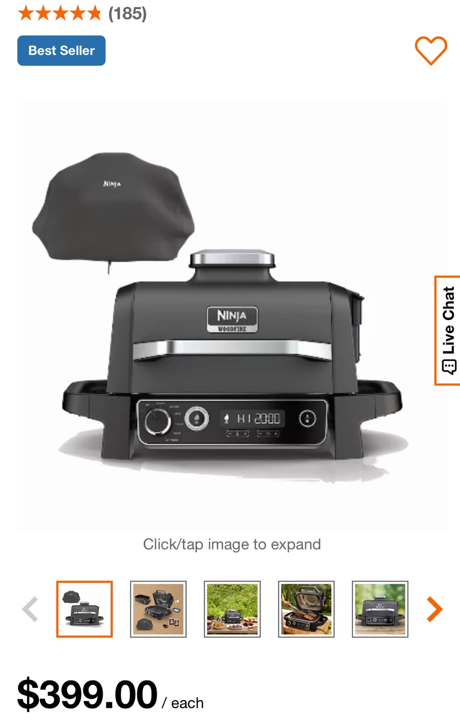 Ninja Woodfire Electric Grill & Smoker