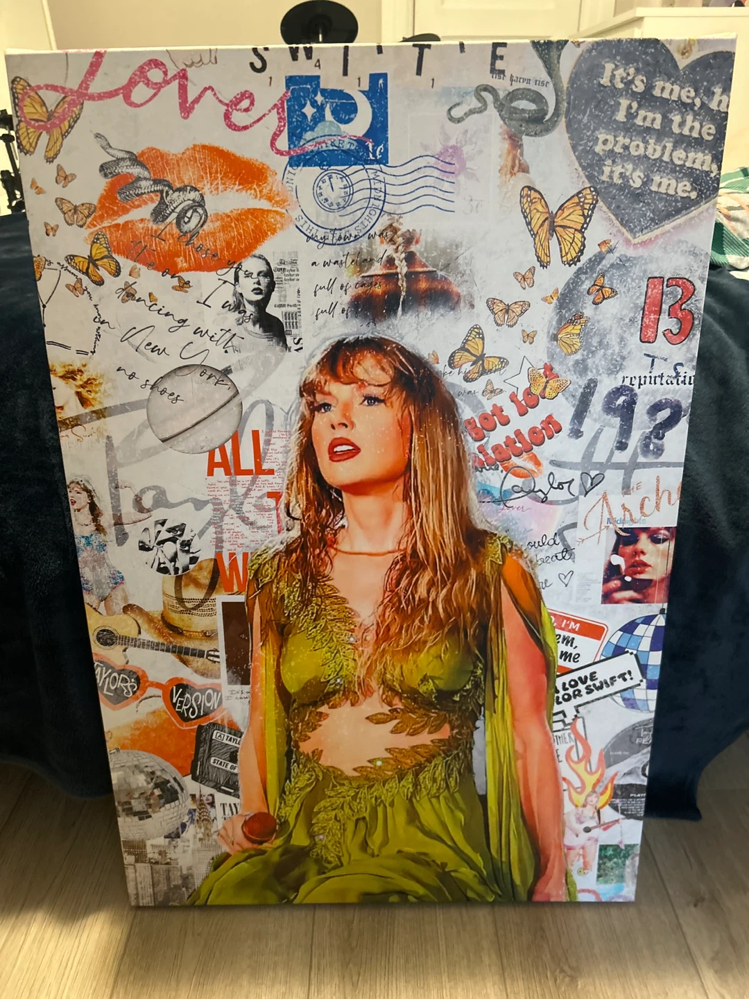 Taylor Swift Lover "Reputation" Collage Canvas Art