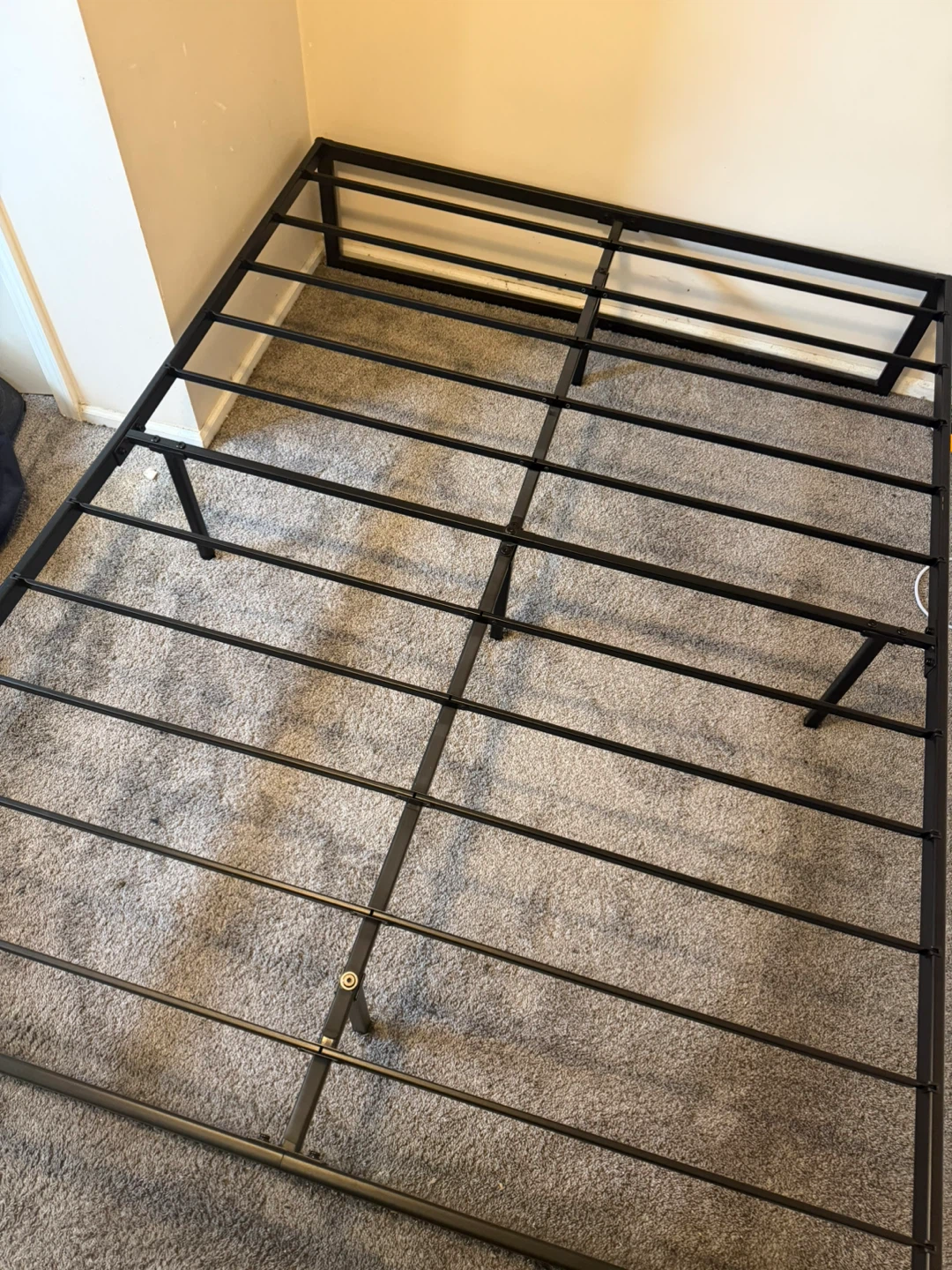 Queen - Black Metal Bed Frame - photo 2