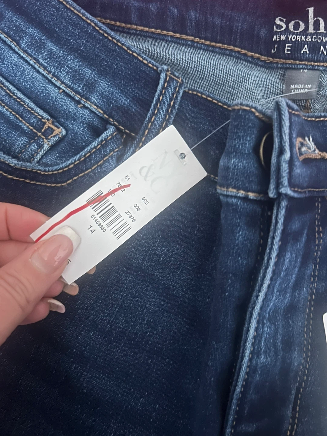 Soho New York & Company Jeans Legging Crop - Size 14 - photo 4