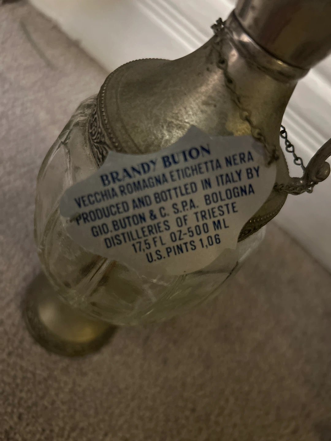Vecchia Romagna Buton Brandy Decanter - photo 3