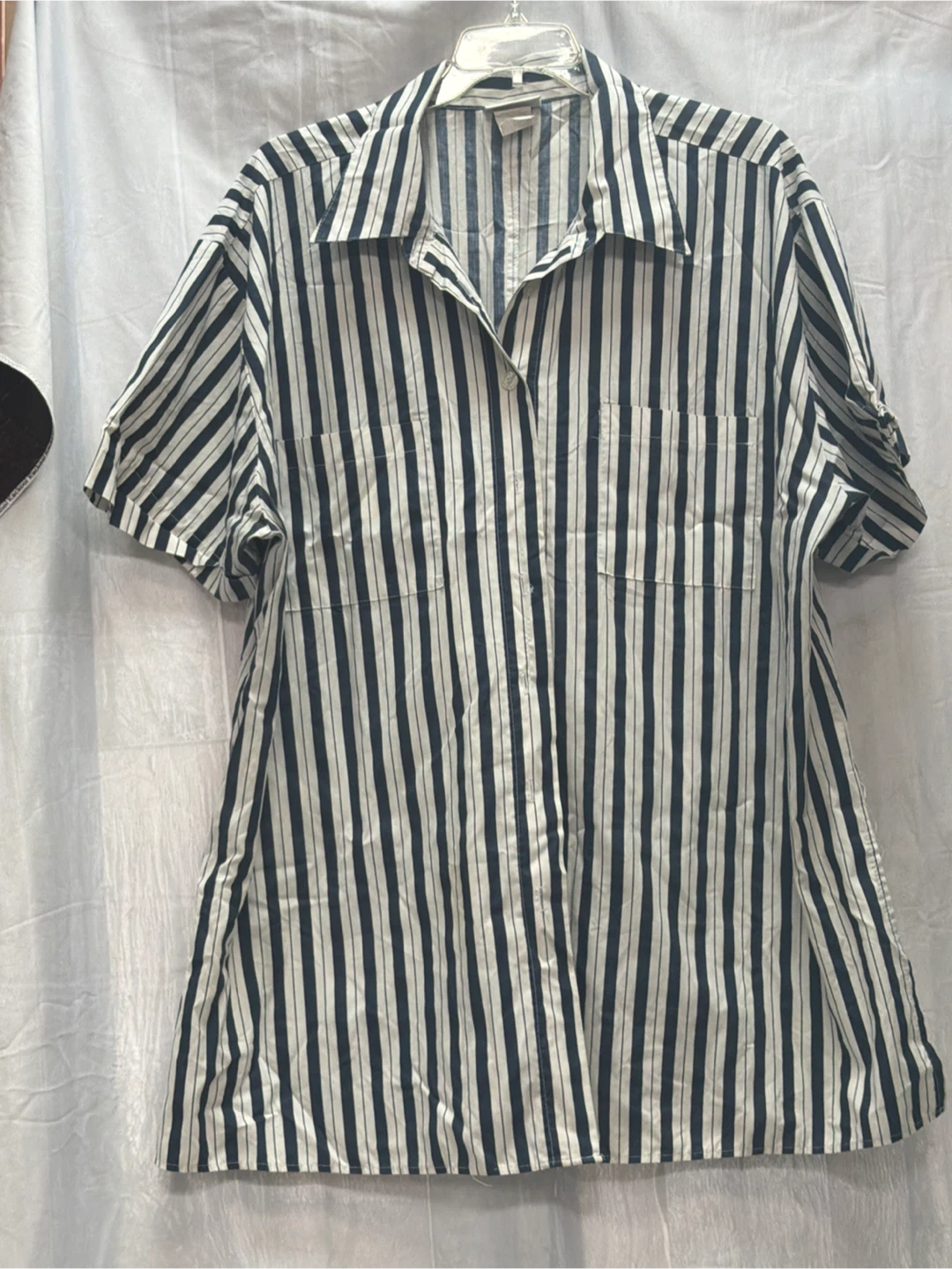 The Avenue Stripped Button-Down Shirt