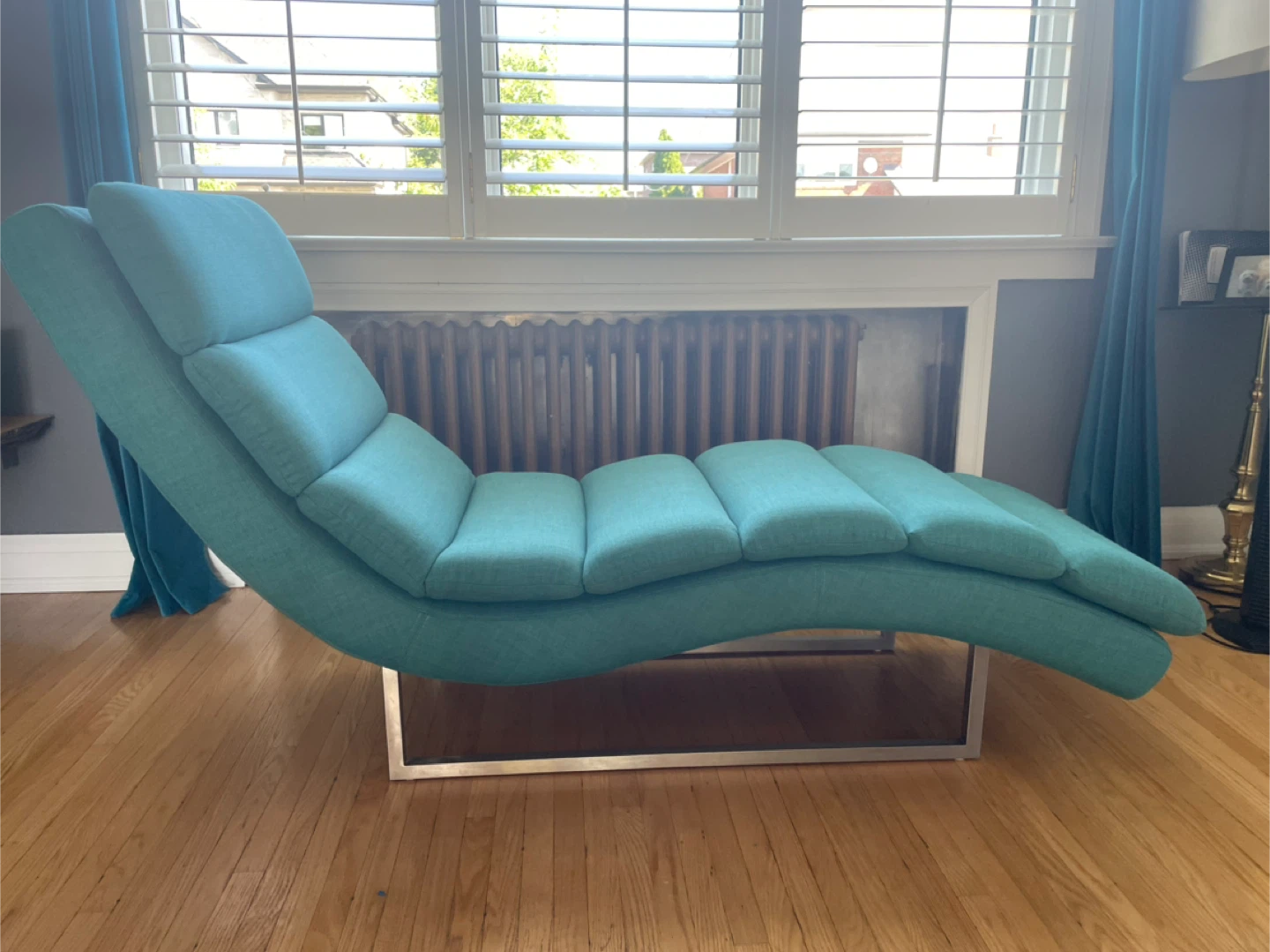 Teal Chaise Lounge Chair
