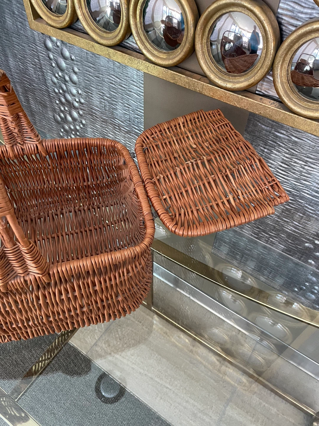 Vintage Woven Willow Basket - photo 5