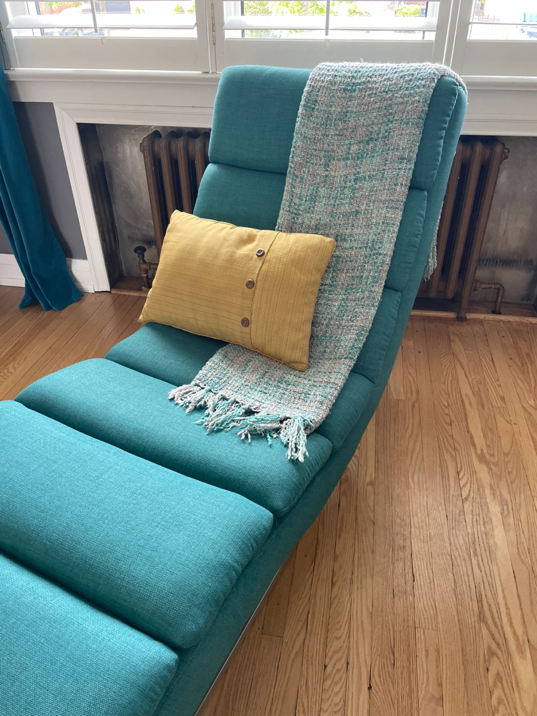 Teal Chaise Lounge Chair - photo 5