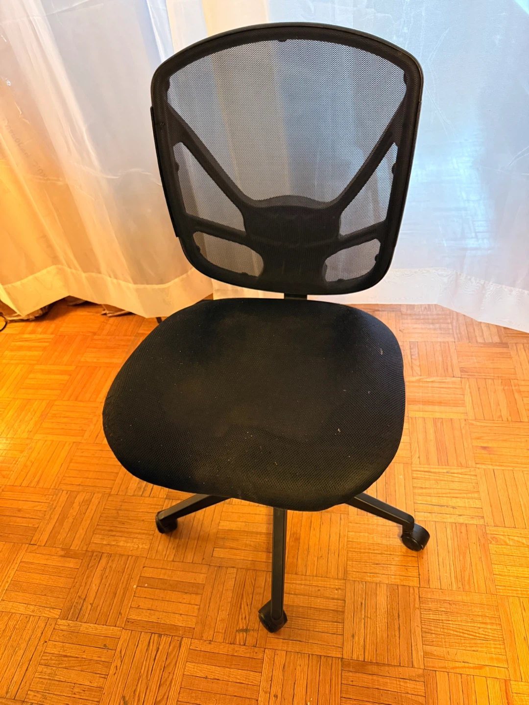 Used Black Mesh Office Chair