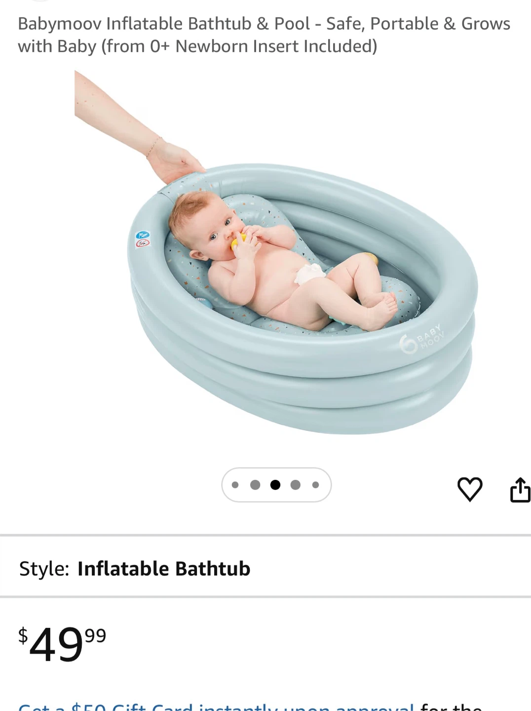BabyMoov Inflatable Bathtub & Pool - photo 5