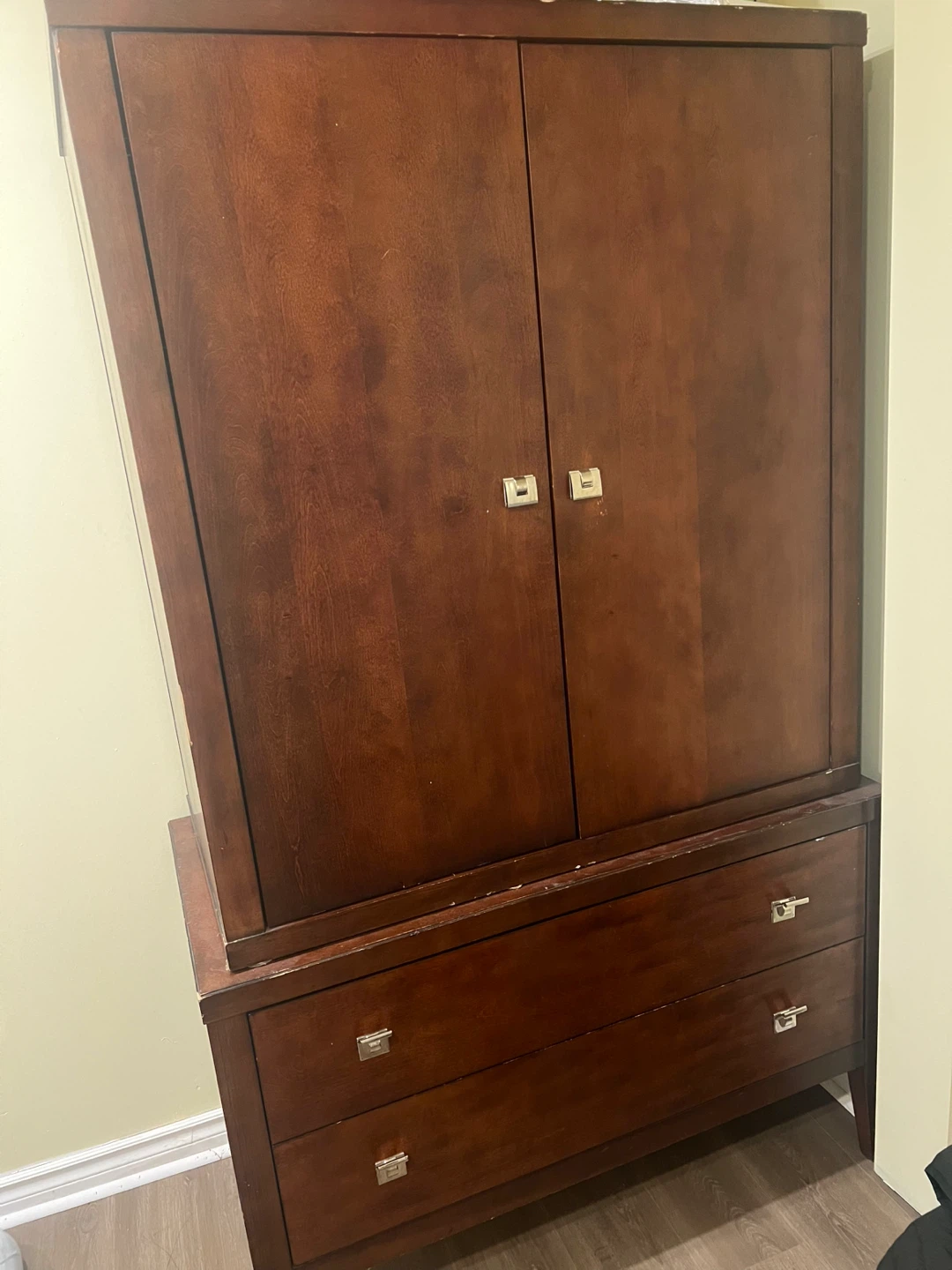 Wooden Armoire with Drawers - photo 2