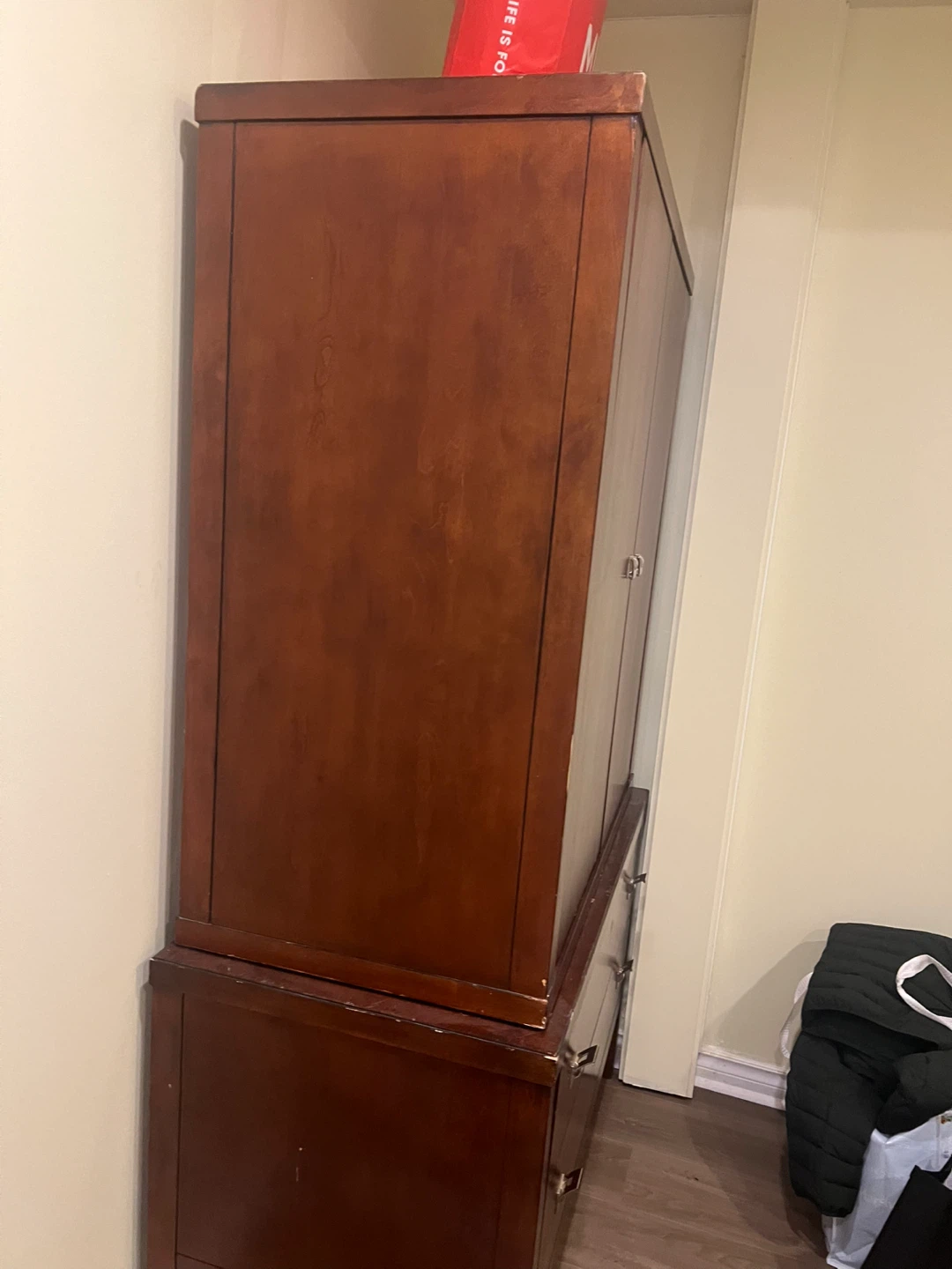 Wooden Armoire with Drawers - photo 5