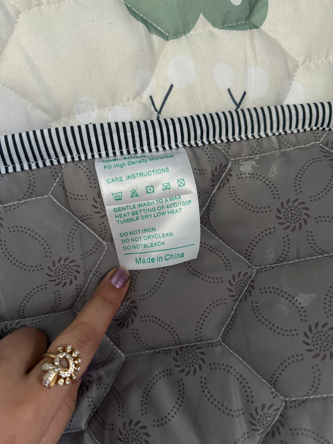 Quilted Play Mat with Forest Animals Design - photo 2