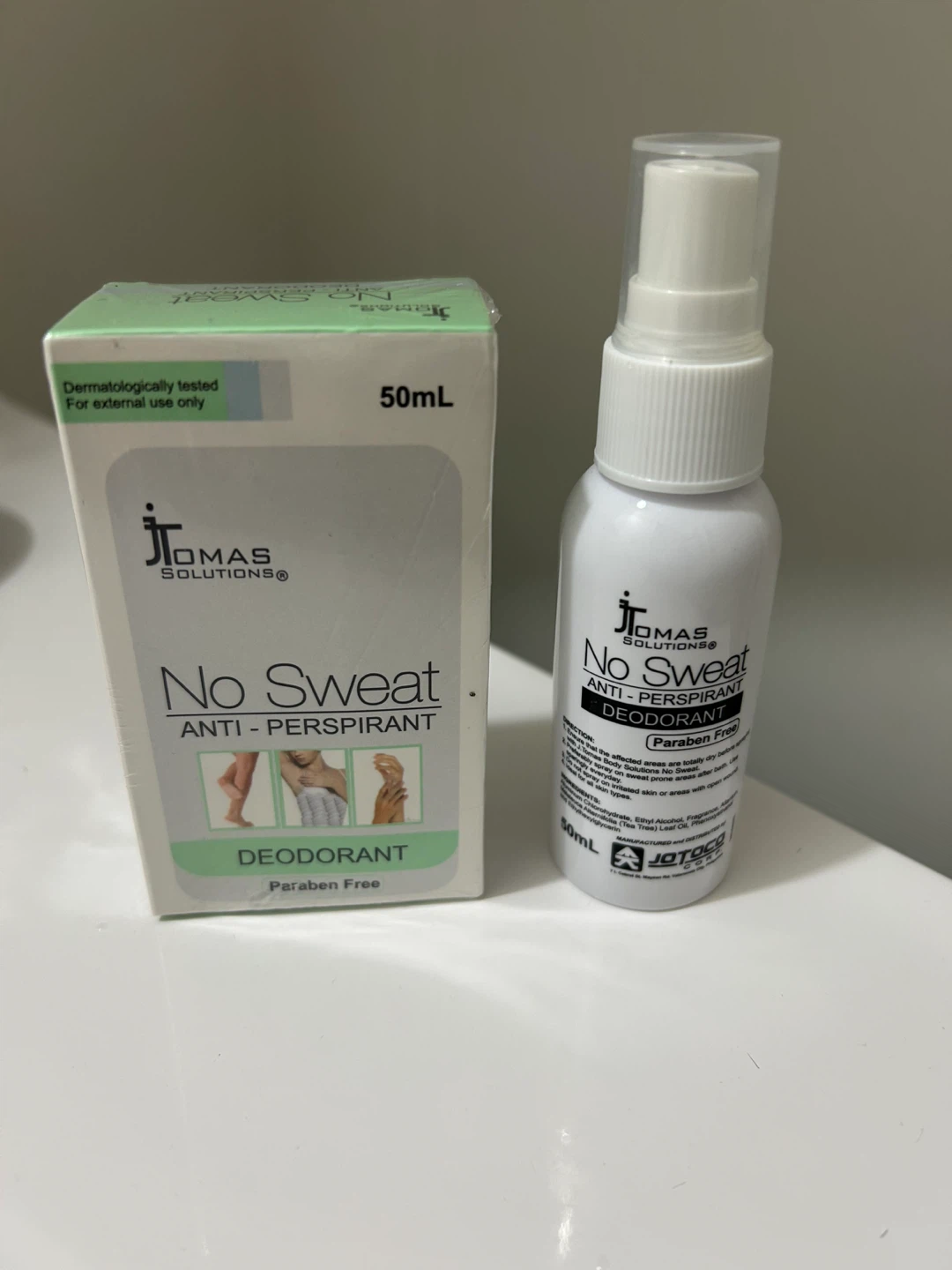 Jtomas Solutions No Sweat Anti-Perspirant Deodorant Spray 50mL