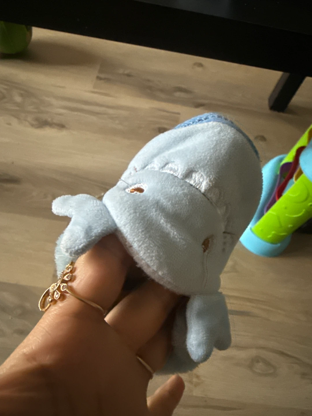Light Blue Whale Baby Slippers - photo 4