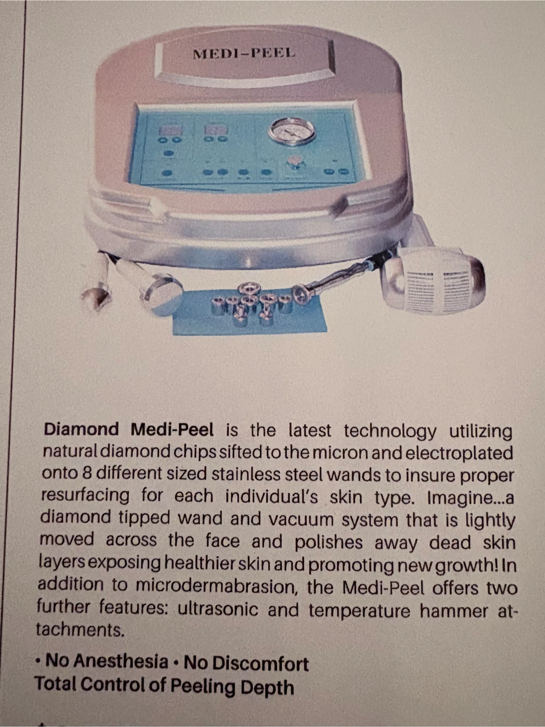 Medi-Peel Diamond Microdermabrasion Machine & Accessories