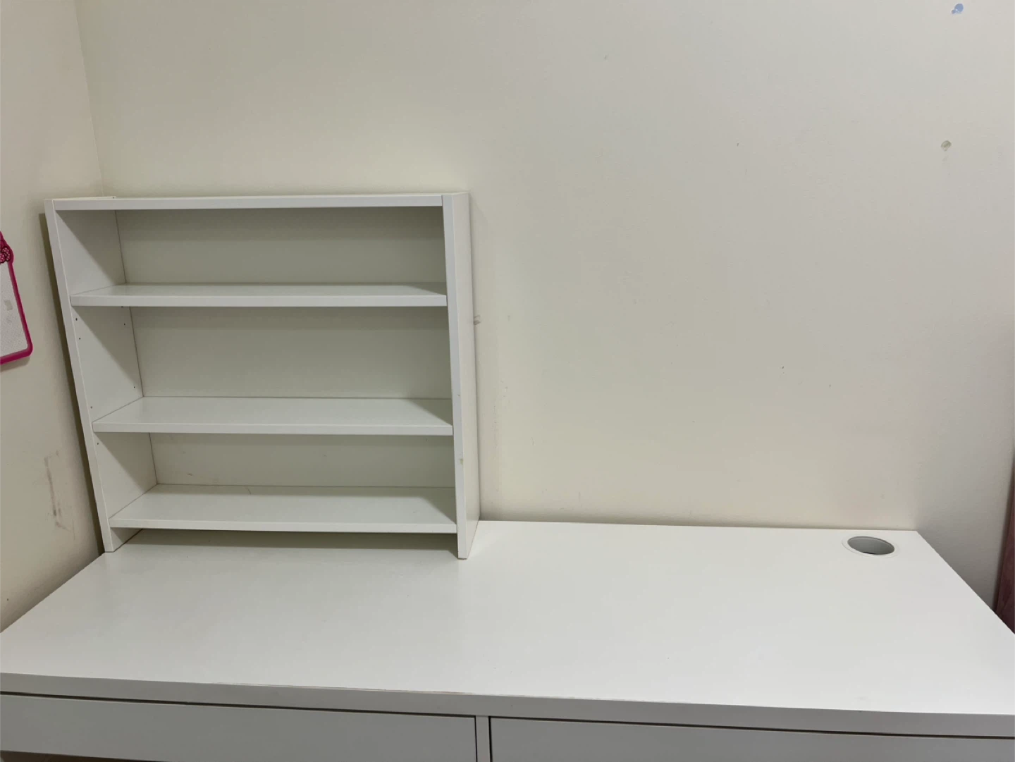 IKEA White Desk with Hutch - photo 2