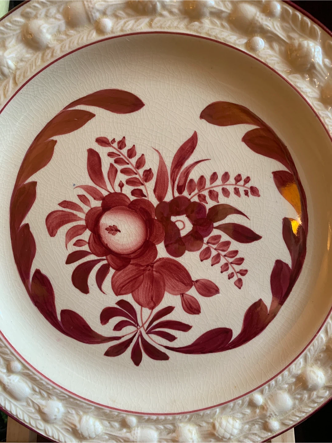 Adams Titian Ware Hand Painted Floral Plate - photo 2