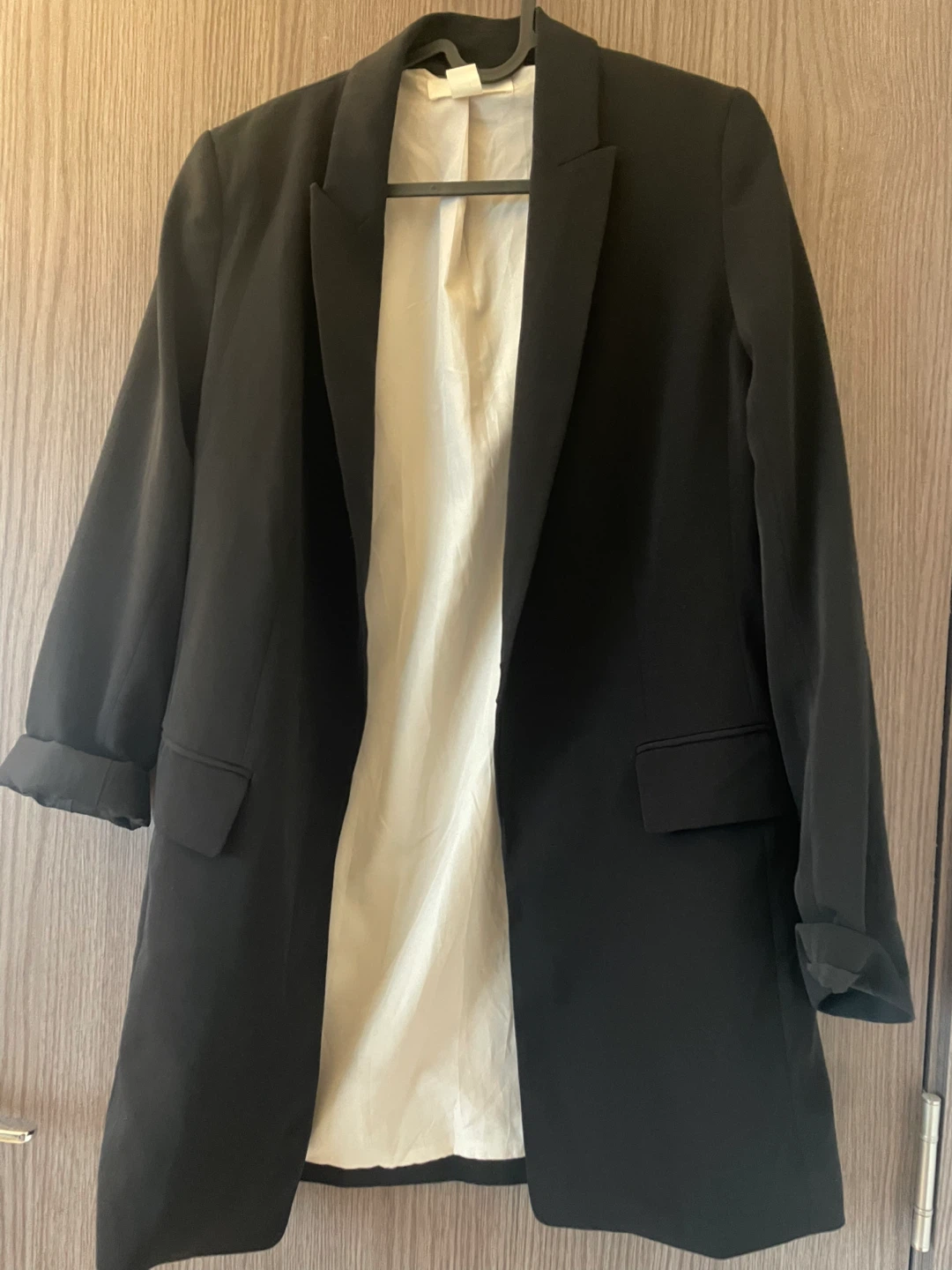 H&M Black Longline Blazer - photo 2